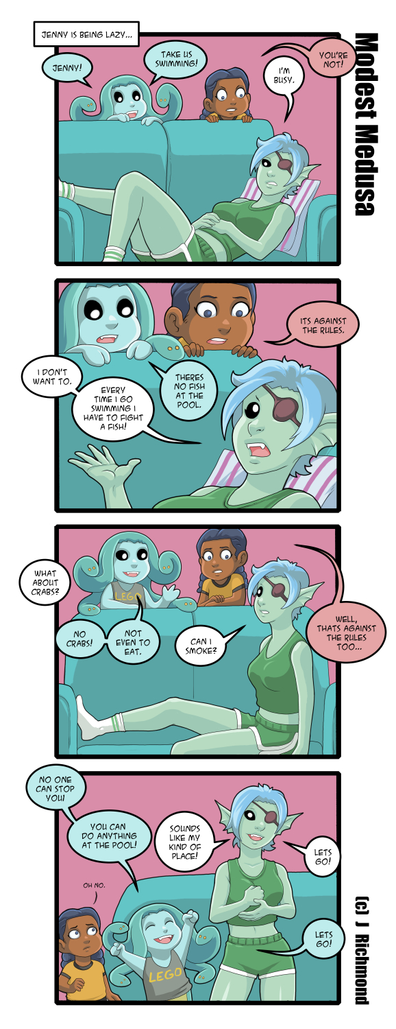 Anything goes at the public pool